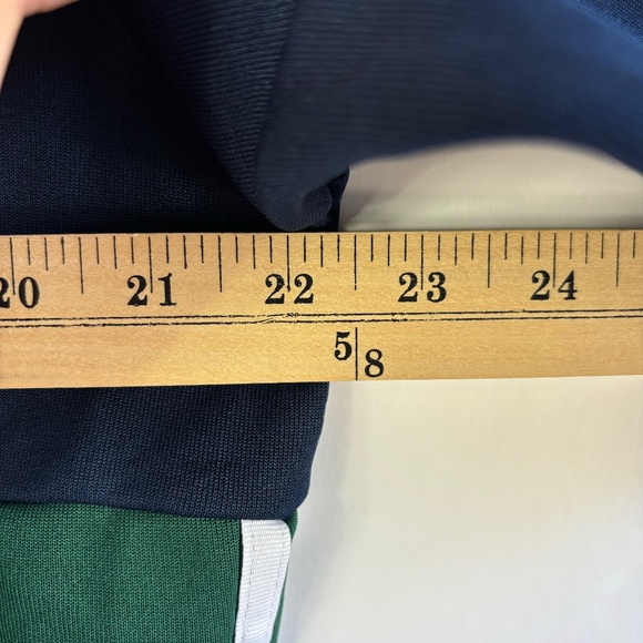 mens Adidas trefoil track jacket M color block blue green Logo spell out street - Picture 8 of 8